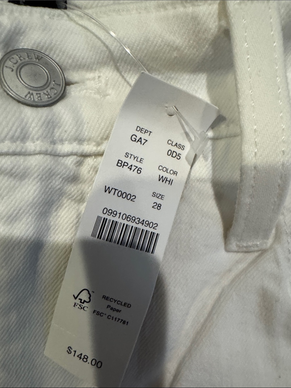 J.CREW White Slim Demi Boot Jeans - Picture 3 of 5